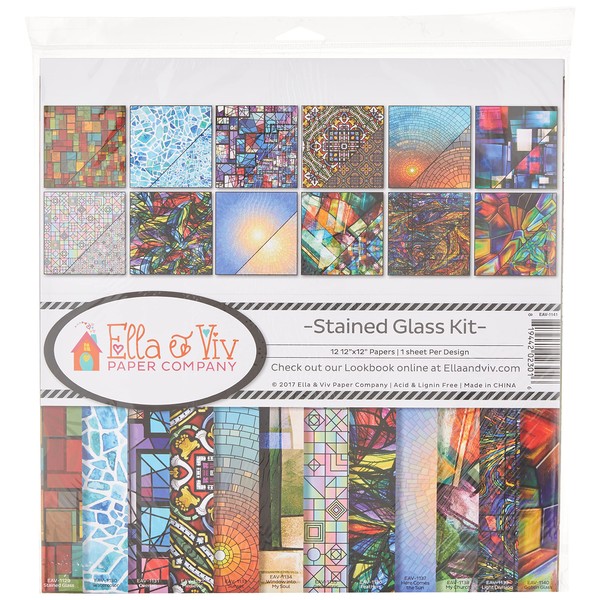 Ella & Viv by Reminisce (ELLLX) Stained Glass Scrapbook Collection