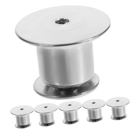 COHEALI DIY Craft Bag Buckle f Lapel Pin White Nickel Card Cap Locking Pin Backs Set (10pcs)