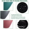 Planterhoma Self Watering Pots for Indoor Plants (Silver Gold, 6.7