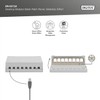 DIGITUS Desktop Modular Patch Panel Shielded 8 Port Light Grey