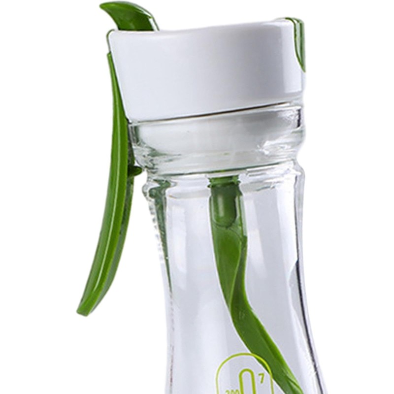 Qianly Manual Stirring Bottle Salad Dressing Shaker Bottle Dishwasher Safe