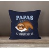 MoonWorks® Cushion Cover Sloth Papa's Snoring Corner Funny Gift for