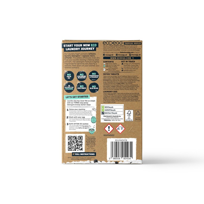 ecoegg Starter Set 50 Washes (Tropical Breeze)