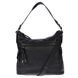 Christian Wippermann Medium Women's Shoulder Bag Crossover Bag Leather Look Handbag, black