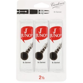 Juno JCR0125/3 Bb Clarinet Reeds - 2.5 (3-pack) (3-pack) Bundle
