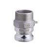 TOYOX 633-FB-1-1/2-AL Cam Lock Adapter, Male Thread, For Plant Piping