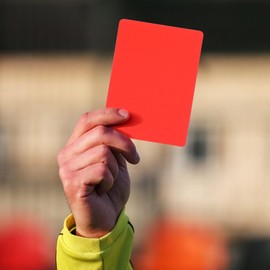 NUOLUX Referee Cards Warning Cards Red and Yellow Cards Soccer Referee Supplies Set Yellow Cards Red Cards Blank Cards Football Futsal Referee Equipment (Pack of 10)