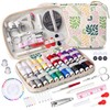 Sewing Kit with Leaf Case, Complete Threads and Needles Set,