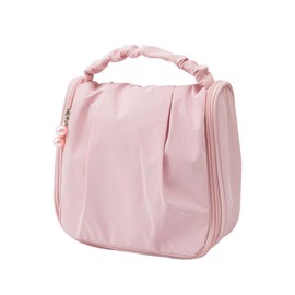 Hsthe Sea Pink Flower Hanging Toiletry Bag, Waterproof Cosmetic Bag For Female Girls Portable Large Capacity Cosmetic Bag Suitable For Travel, Business, Vacation, Family