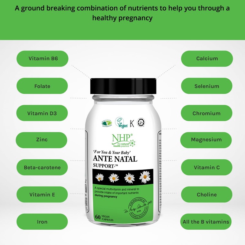 Natural Health Practice Ante Natal Support (60 Capsules) Multivitamin &