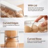 PAVSTINE 3-Tier Auto Rolling Egg Holder with Lid for Fridge,