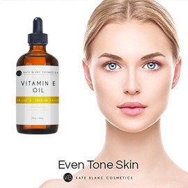 Kate Blanc Cosmetics Aceite de vitamina E, Hidrata la cara y la piel - 4 oz, 120 ml