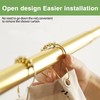 Shower Curtain Roller Rings for Bathroom Curtain Rods – 12-Piece