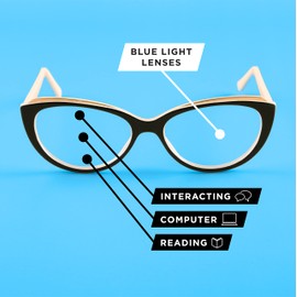 Sofia Vergara x Foster Grant Linda Blue Light Multi Focus Reading Glasses Rectangular, Berry, 52mm + 3.25