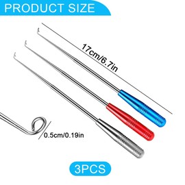 AZWOOD Fishing Unhook, 2024 Upgraded Fishing Hooks, Quick Remover, Pack of 3, Large Size, Stainless Steel Hook Remover, Fishing, Portable Hoe Remover Fishing for Small and Large Fishing Hooks (Large