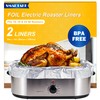 SMARTAKE Foil Electric Roaster Liners, 2-Count Disposable Turkey Oven Cooking