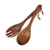 Leikance Wooden Salad Servers Salad Spoon Fork Cooking Utensils Set