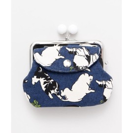 [倭物や Kaya] Charming Animal Gamaguchi - Purse with Clasp/Japanese Parent and Child Purse Partition Classical Coin Case 7JMP1102 Barachoukushi, Navy, Gamaguchi