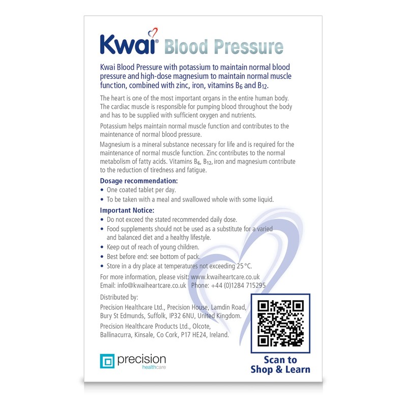 Kwai Blood Pressure | Tablets I Potassium to Support Normal