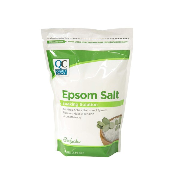Quality Choice Epsom Salt Aromatherapy Soaking Solution 3 Pounds Each (5 Pack)