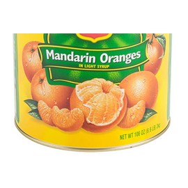 Whole Mandarin Orange Segments #10 Can in Light Syrup 6 Pack Large Cans