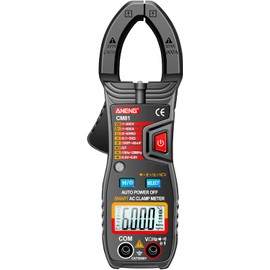 Mingzhe CM81 multímetro de abrazadera de CA inteligente tipo abrazadera 6000 recuentos voltímetro de rango automático 600A medidor de resistencia de