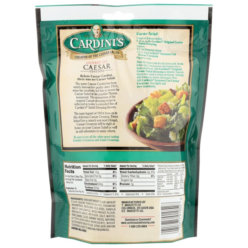 Gourmet Cut Caesar Croutons 5 Ounces (Case of 12)