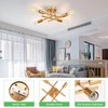SunRider Industrial 4-Light Semi Flush Mount Ceiling Light Fixture, Modern