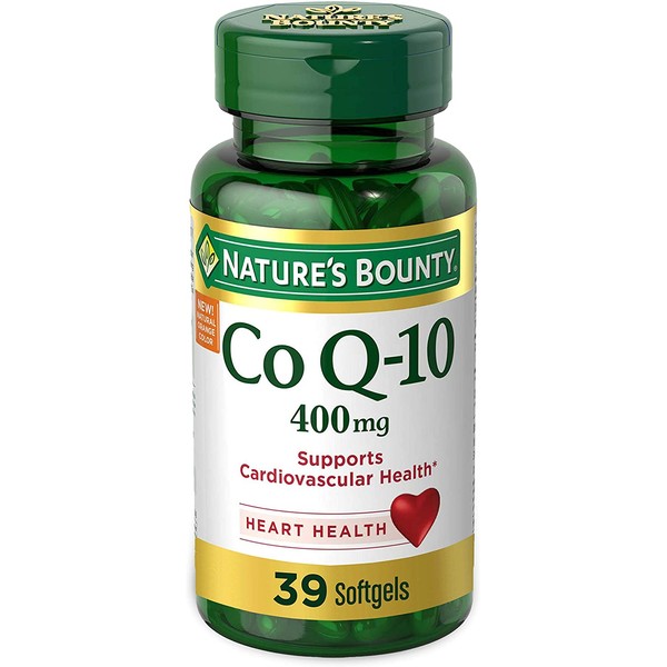CoQ10 by Nature's Bounty, Dietary Supplement, Supports Heart Health, 400mg, 39 Softgels