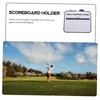 Kisangel Golf Scoreboard Erasable Plastic Clip Double-Sided Writing Board Golf