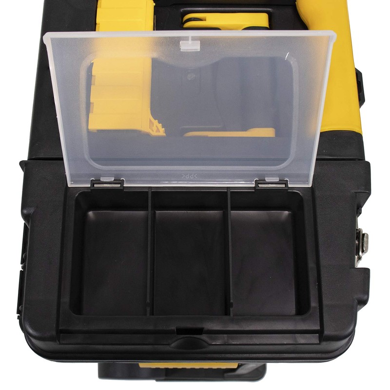 Erie Tools Portable Toolbox Organizer with Foldable Auto-Locking Handle &