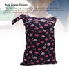 Diaper Bag Storage Pouch Waterproof Polyester Reusable Dual Zippers Diaper