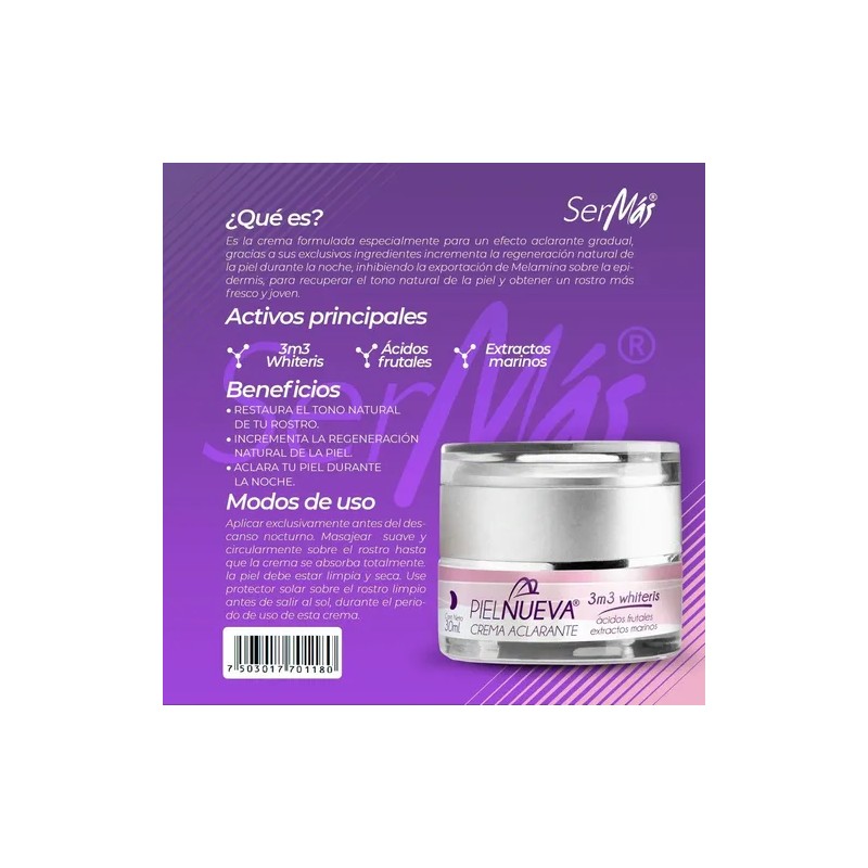 Crema Aclarante Restaura El Tono Natural De Tu Rostro.