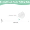 MECCANIXITY 5 Pcs White Plastic Welding Rods 5mm x 1000mm