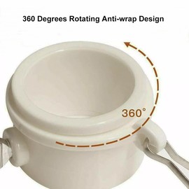 ZAAWUUT 1 Pair Flag Pole Ring Clip,360 Degree Rotating Flagpole Mounting Ring,Adjustable Flagpole Grommet Clip Attachment (1.26inch)