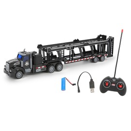 1:48 City Big Truck with Remote Control Transporter Simulation Truck Metal Alloy Model Toy
