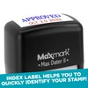 MaxMark Self-Inking Rubber Date Office Stamp with Received Phrase &