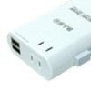 Miyoshi MBZ-WDM/ZWH Universal Thin Transformer, USB1A, White