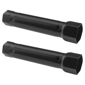ECSiNG Set of 2 Tap Socket Spanner Metal Pipe Wrench Tap Installation and Repair Hand Tools 34 mm & 40 mm Diameter 200 mm Length Black