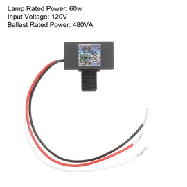 sourcing map 5PCS JL-102A 120-Volt Outdoor Hard-Wired Post Eye Light Control, Thermal Photocontrol for Channel and Porch Lighting Use, Black