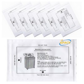 Paper Shredder Lubricant Sheets | Paper Shredder Oil | Convenient NO Dirty Hands For Home Office Shredders Cleaning (6)