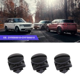 EMSea 4 Sets of Rear Bumper Tow Eye Cover Inserts Fasteners & Trim Turn Lock Clips Retainers DYR500010 DYF500010 Compatible with Discovery 3 4 Range Rover