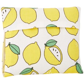 Hanabu Pocket Pouch, Cloth Napkin Pouch (Lemon), For Carrying 1 Piece (Approx. 5.1 x 4.1 x 0.3 inches (13 x 10.5 x 0.7 cm)