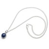 Lapis Lazuli Pendant Necklace - Small Round Spiritual Charm on