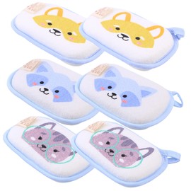 Alasum Bathing Foaming Gloves for Boys and Girls 6 Pack Baby Wash Gloves Soft Bath Wash Mitts