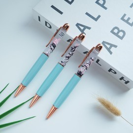 Sikyby Bunny Rabbit Animals Funny Pens Cute Floater Floating Liquid Writing Journaling Office Pen Unique Gift For Women Men