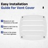 sourcing map 4 Pcs Boat Vent Cover, 5.31x5.31 Inches Plastic