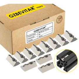 GZBEVITAR Ball Spring T Slot Nut, 4040 Series M6 Ball Loaded Elastic T Nut - 100Pcs, Roll in for 4040 Series Aluminum Extrusion Profile Fits 8mm T Slot Width, Slot Depth 7.8mm to 8.3mm (100 Pcs)