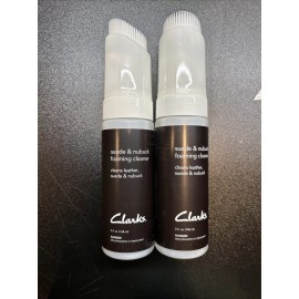 Clarks Set Of 2- 5oz Each Clarks Suede & Nubuck Leather Foaming Cleaner BRAND NEW