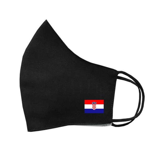 SET OF 4 X Croatia Flag Cotton Face Mask Protective